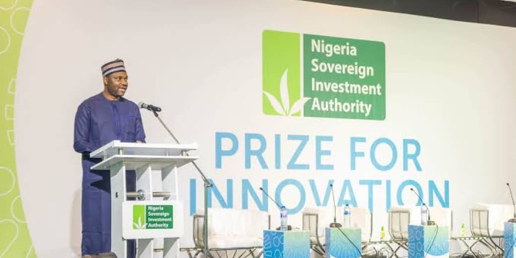 A speaker at the Nigeria Sovereign Investment Authority Prize for Innovation event. Credit: NSIA.