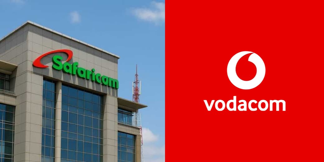 Safaricom headquarters beside the Vodacom logo. Credit: Safaricom.co.ke.