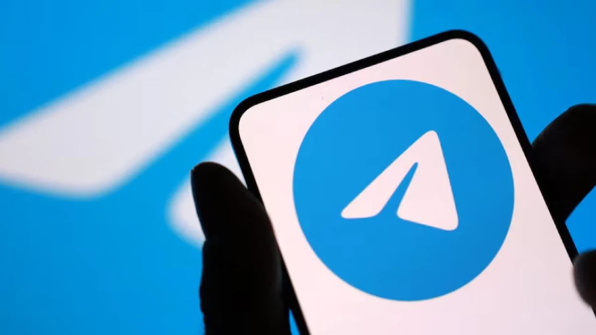 Telegram app icon temporarily blocked at the entrance to Apple's App Store.