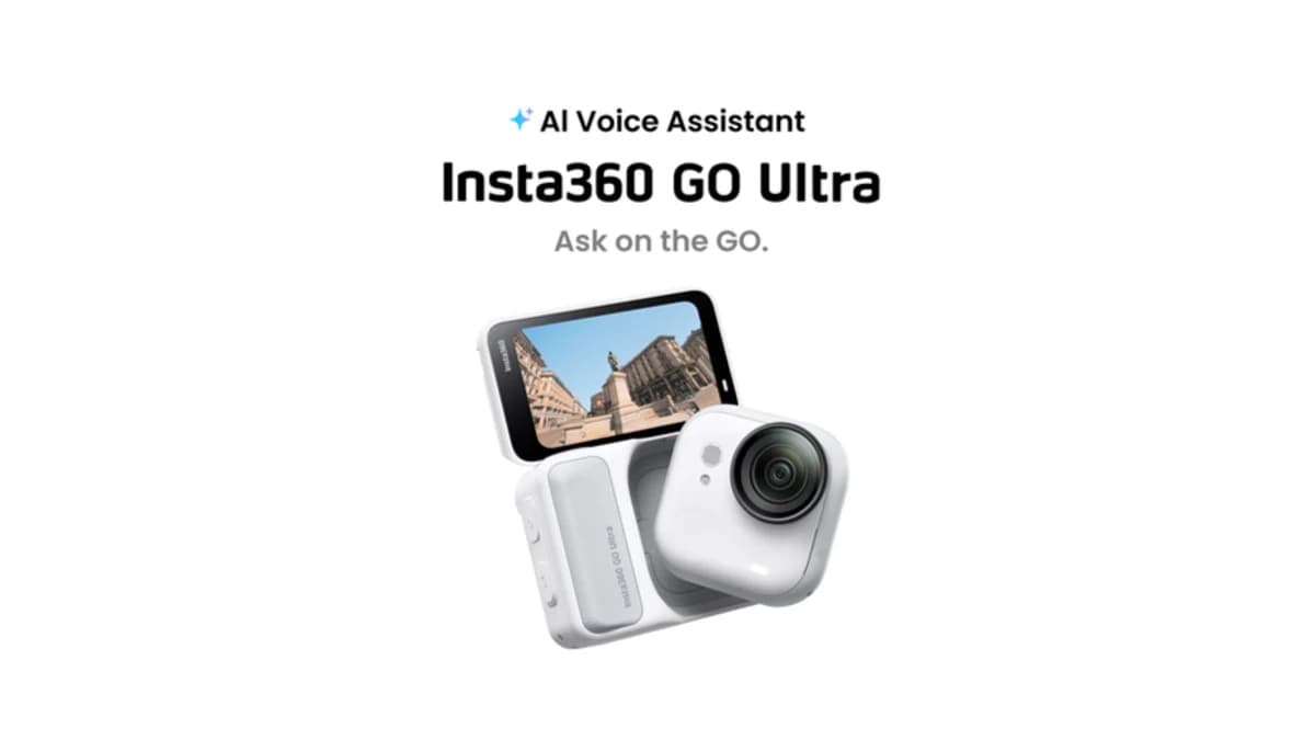 Tiny wearable camera identifying a landmark and answering a voice question with Gemini.