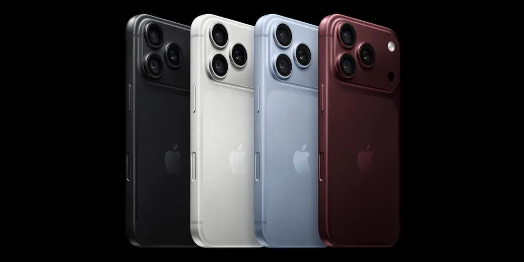 Apple iPhone 18 Pro models shown from the rear in four finishes.
